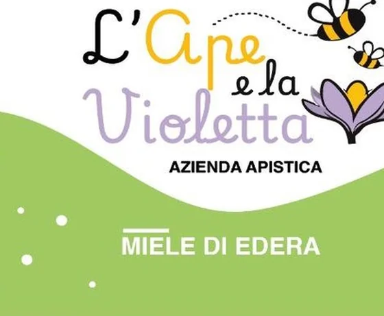 Etichetta del miele di edera L'Ape e la Violetta
