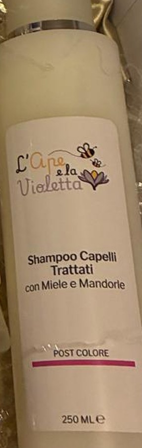 Shampoo per capelli trattati con miele e mandorle da 250 ml